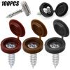 Plastic Nails Hinged Screw Caps Protective Self-tapping Screws Decorative Cover Furniture Hardware Nuts Bolts Folding Cap