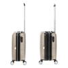Lot de 2 Valises extensibles rigides + 30% de volume + Vanity - Lys Paris 323/3 - Rose Gold