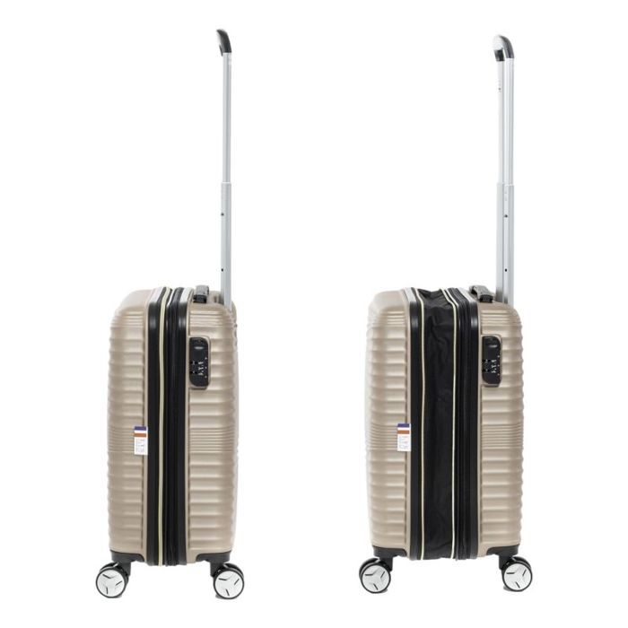 Lot de 2 Valises extensibles rigides + 30% de volume + Vanity - Lys Paris 323/3 - Rose Gold