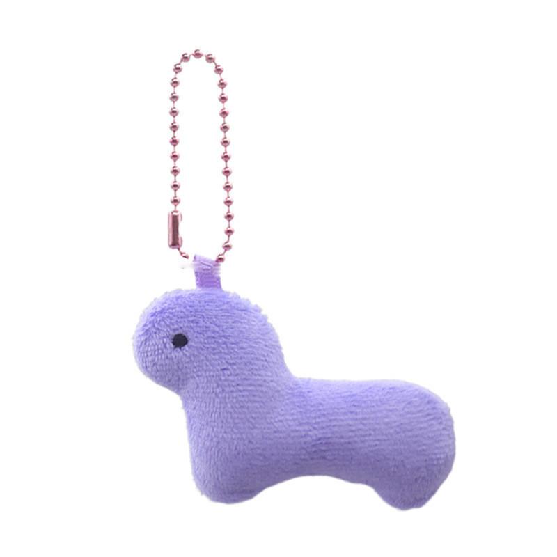 Creative Macaron Dinosaur Plush Keychain Ultra Soft Stuffed Animal Bag Decoration