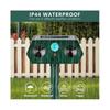 2024 Ultrasonic Animal Repellent, 1-Pack Solar Outdoor Deer Repeller with Motion Sensor, Deters Cats, Squirrels, Rabbits