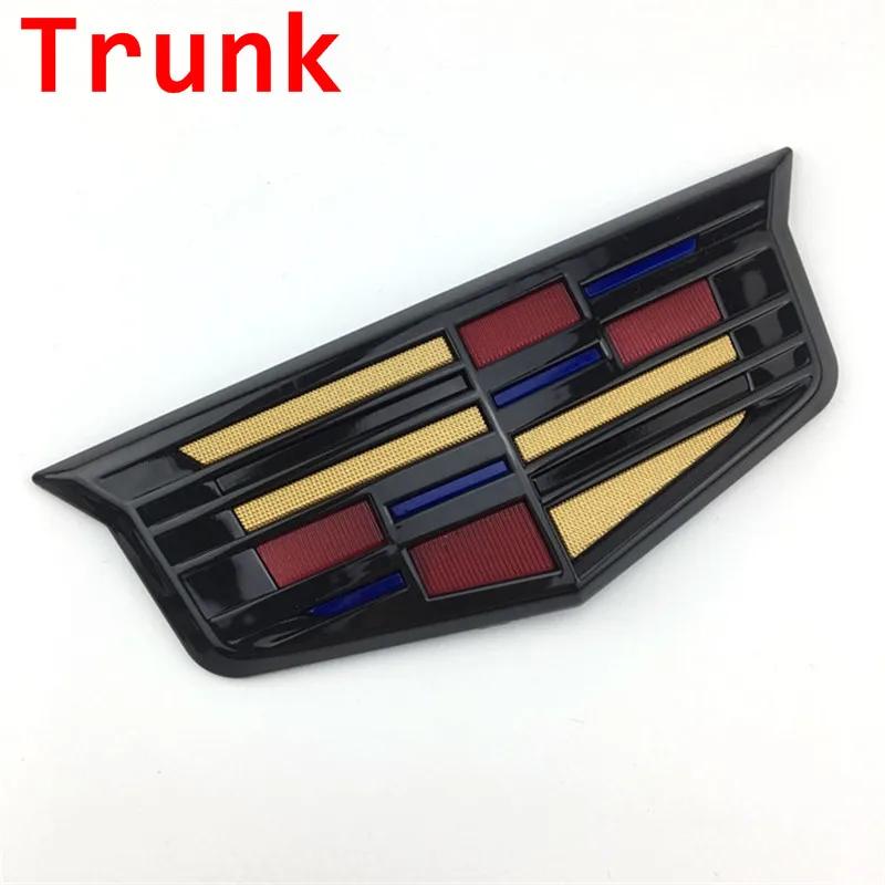 Car Front Grille Emblem Sticker for Cadillac XTS XT5 XT6 ATSL SRX BLS CT4 CT5 CT6 Auto Tailgate Trunk Badge Modifiction Decals