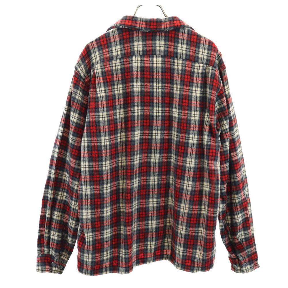 McGregor 60-е годы Сделано в США шерсть винтажная рубашка с открытым воротником в клетку с длинным рукавом с открытым воротником мужская б/у