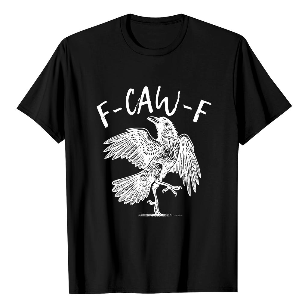 F-CAW-F Women's Casual Letter Print Short-sleeved Top T-shirt