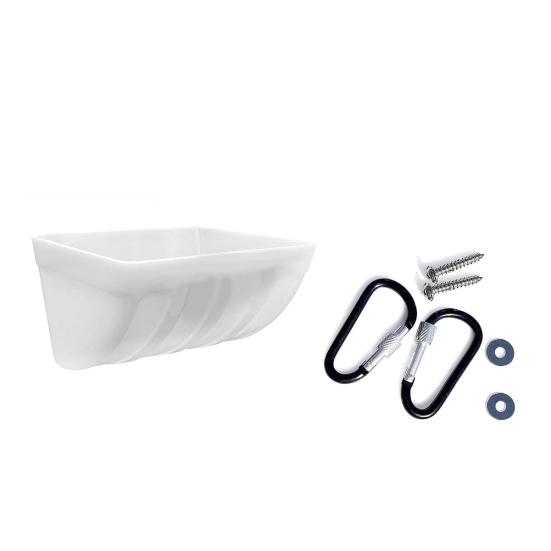 1 комплект кормушки для кур, подвесная с крючком, ударопрочная автоматическая подача, сверхмощная простая установка, кормушка для коз