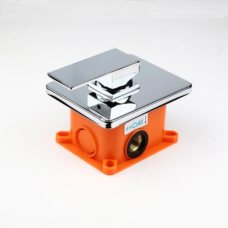 Полностью медный настенный душевой набор со встроенной коробкой