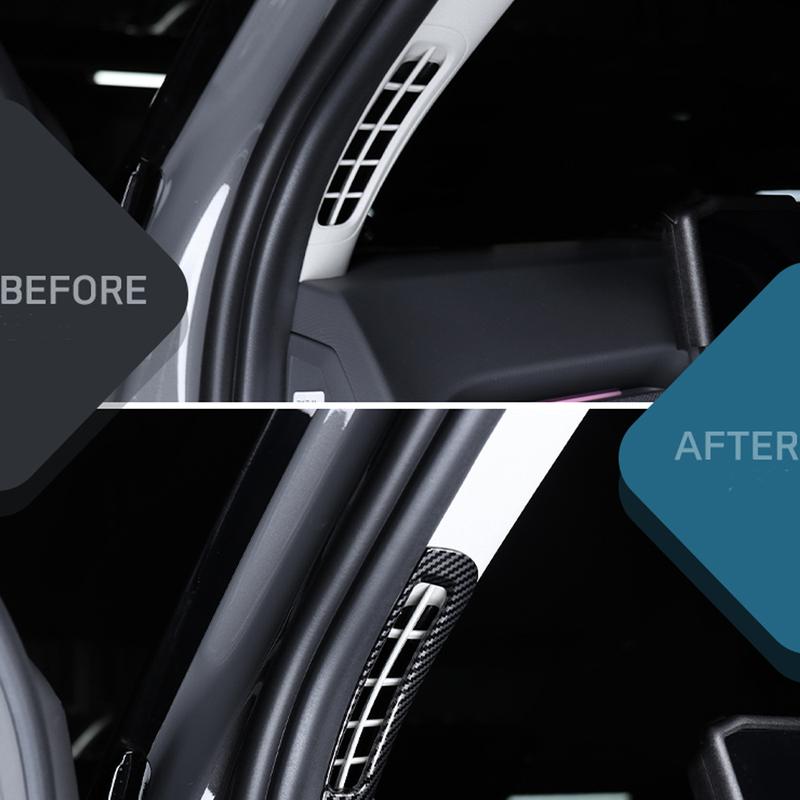 For Kia EV3 Interior A-pillar Front Upper Air Conditioner Grill Cover AC Vent Outlet Trim Stripes Decoration Style Accessories
