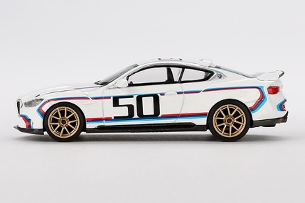 MINI GT Scale BMW CSL White Finished Model 1/64 3.0 (Right-Hand Drive) MGT00863-R
