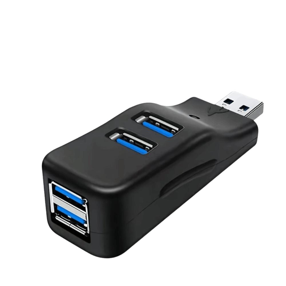 Высокоскоростной 4-портовый USB 3.0 ХАБ Мини-размер Адаптер Аксессуар Удлинитель Разветвитель Box Чтение U-диска Высокоскоростной Ридер Подключение к ПК