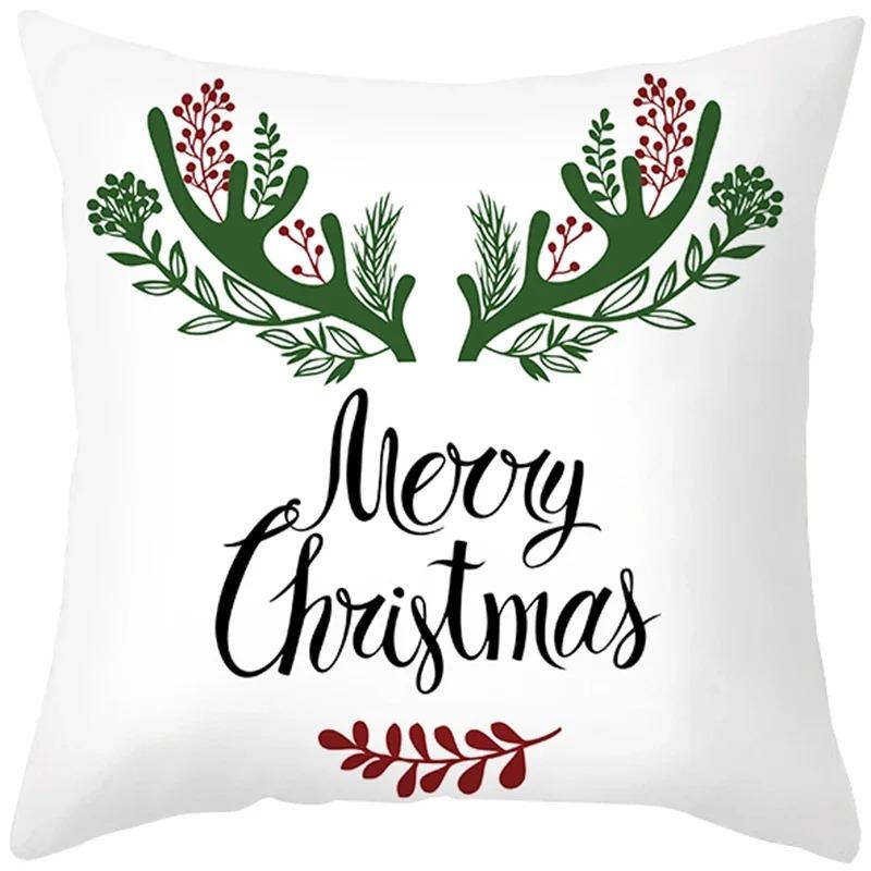 Наволочки с рождественской тематикой Аксессуары для автомобиля Офис Санта-Клаус Гостиная Диван Домашние наволочки