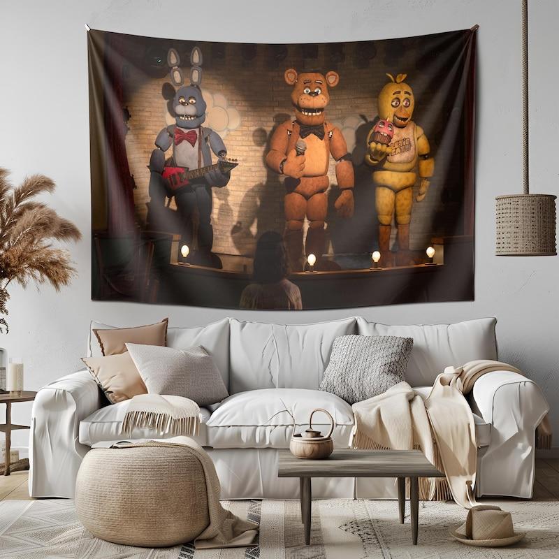 A tapestry inspired by Five Nights at Freddy's