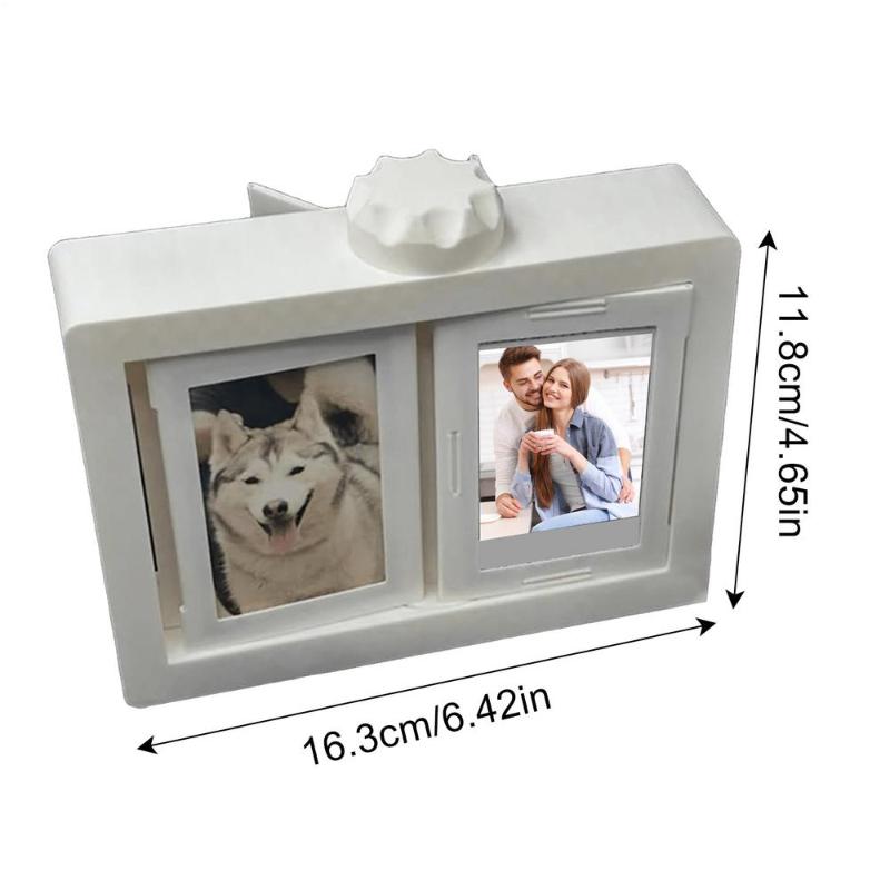 12-Card 3D Rotating Photocard Holder Snapshots Display Frame Easy to Install Photo Album Rotating Page-turning Ornaments
