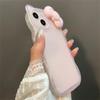 Корейский Милый Розовый Бант 3D Кошачьи Ушки Волнистый Прозрачный Чехол Для iPhone 17 16 15 14 13 Pro Max Прекрасная Эстетика Ударопрочный Мягкий Чехол