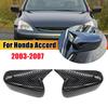 Для Honda Accord 7-го поколения 2003 2004 2005 2006 2007 Автомобильное Зеркало Заднего Вида Боковое Зеркало Крышка Колпачок Крыло Корпус Двери Облицовка ABS Углеродное Волокно
