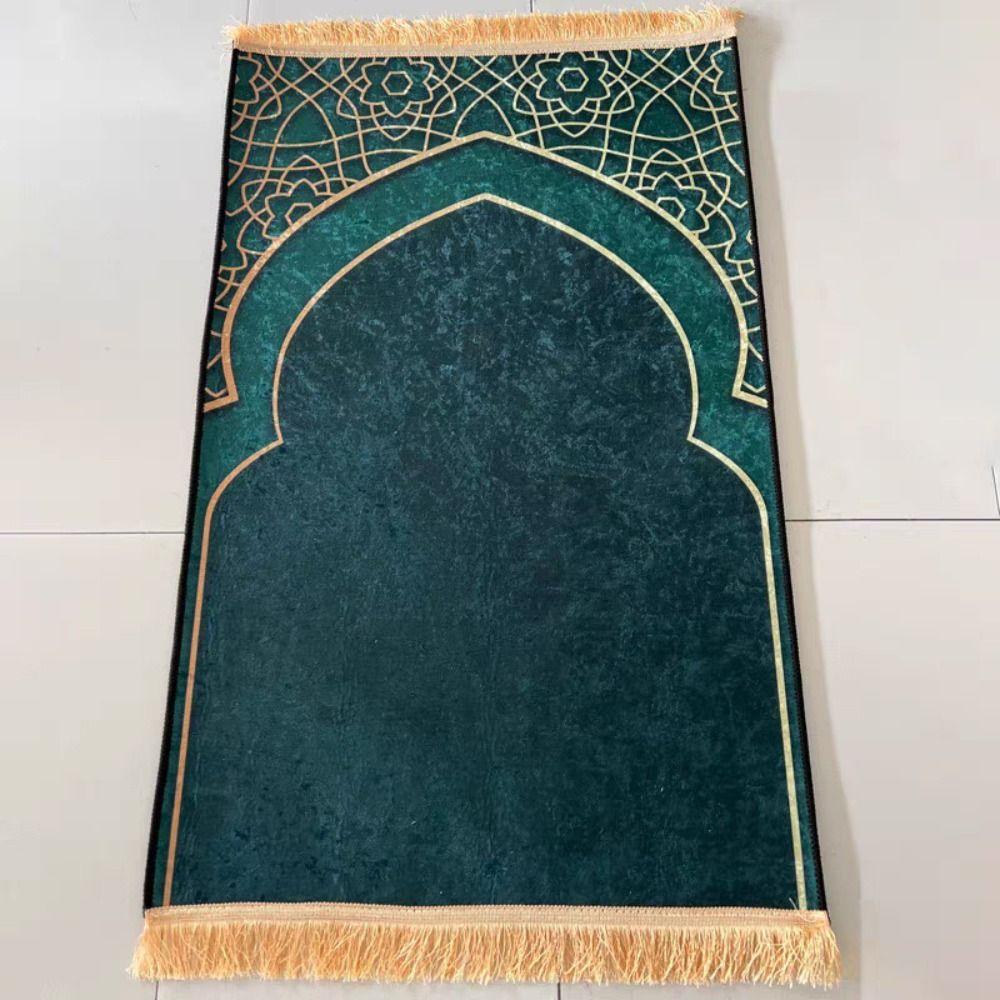 Flannel Prayer Mat Thickened Floor Carpets Portable Prayer Rug