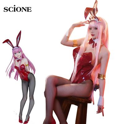 7 шт. полные комплекты аниме DARLING in the FRANXX косплей костюм Zero Two Bunny Girl косплей костюм 02 сексуальный женский комбинезон красный кожаный костюм