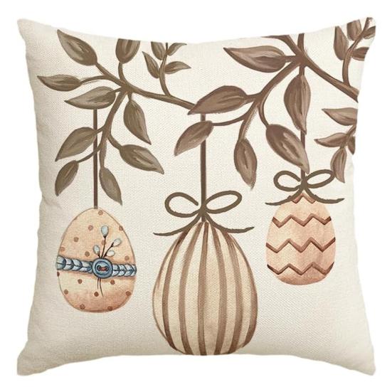 Наволочка с пасхальным кроликом, очень мягкая, износостойкая, моющаяся, не выцветающая, квадратная наволочка для дивана, наволочка