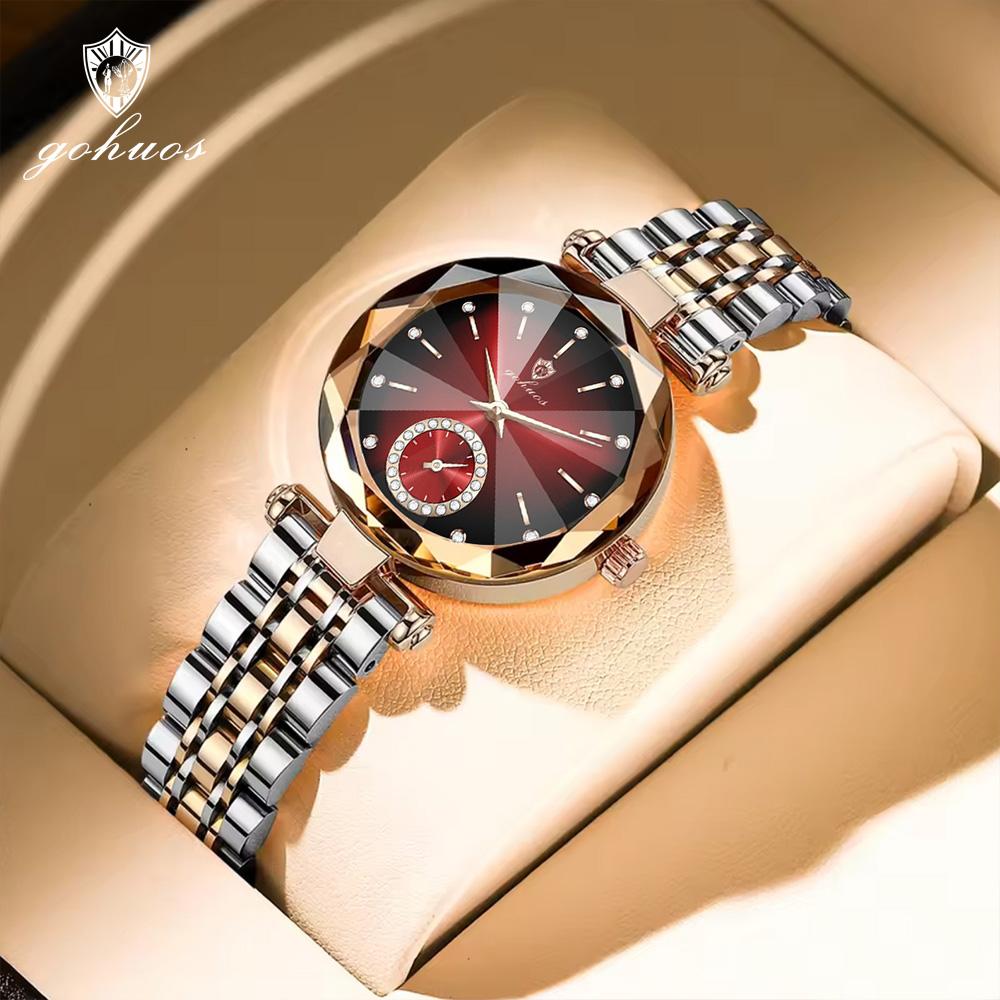 Gohuos 7820 High Quality Women's Quartz Watch Simple Fashion Waterproof Female Clock for Business Watch for Female