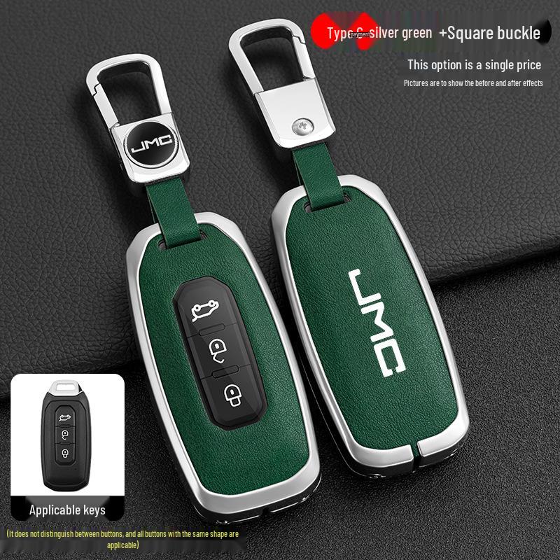 Jiangling Yuhu 7 Key Case: Fits Yusheng S350/S330, Transit, New Baodian - Metal Shell for Men