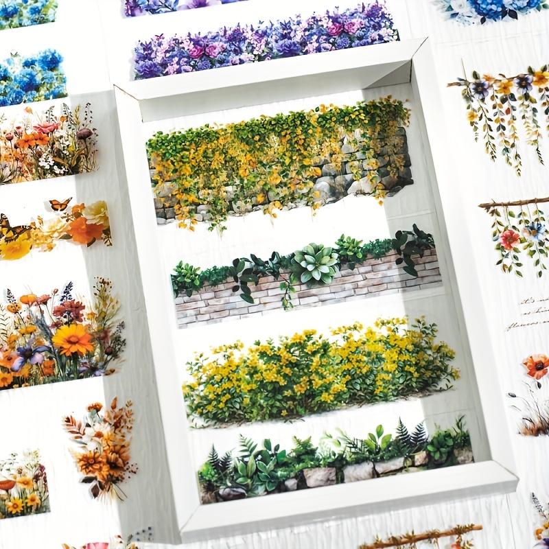 Серия наклеек на цветочную и природную тематику - Яркие ботанические дизайны для DIY-журналов, скрапбуков, ноутбуков, бутылок для воды