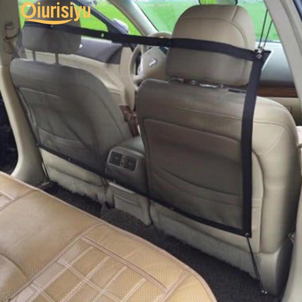 Заднее сиденье автомобиля, барьер для домашних животных, сетчатая защитная сетка с ремнем, украшение интерьера