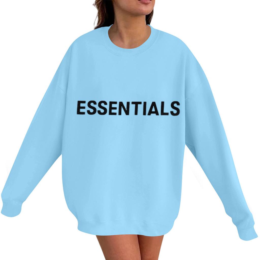 Унисекс Принт Круглый вырез Длинный рукав Свободный крой Длинный рукав Повседневный Длинный рукав Топ Толстовка