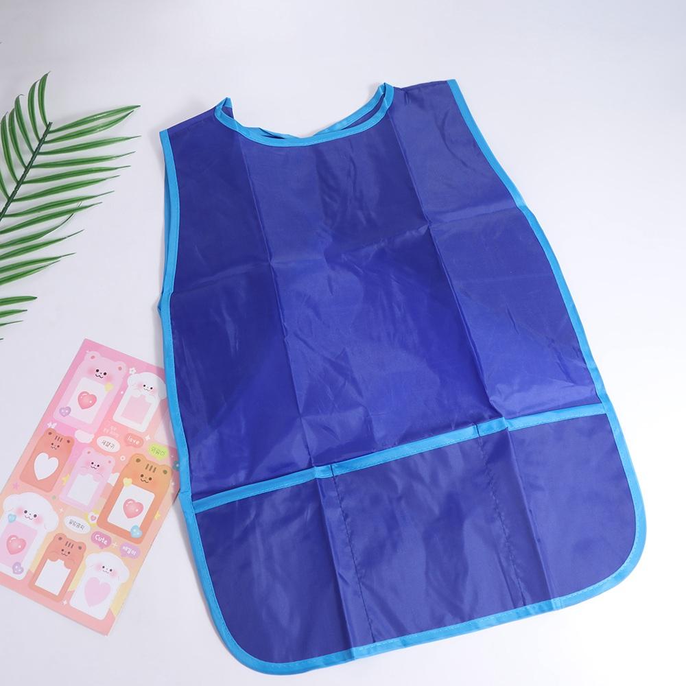 With 3 Pockets Painting Aprons Waterproof Kids Apron Craft Activity Kids Art Smock Cook