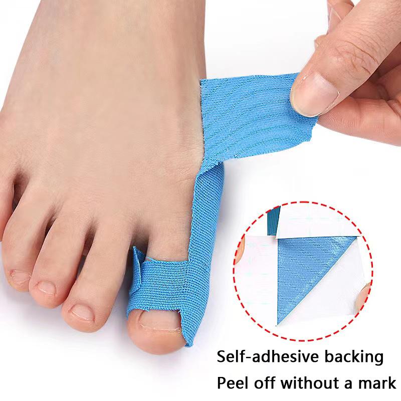 10pcs Hallux Valgus Fixed Support Athletic Elastic Bandage Toe Anti-Friction Safety Tape Patch Unisex Foot Care Tools