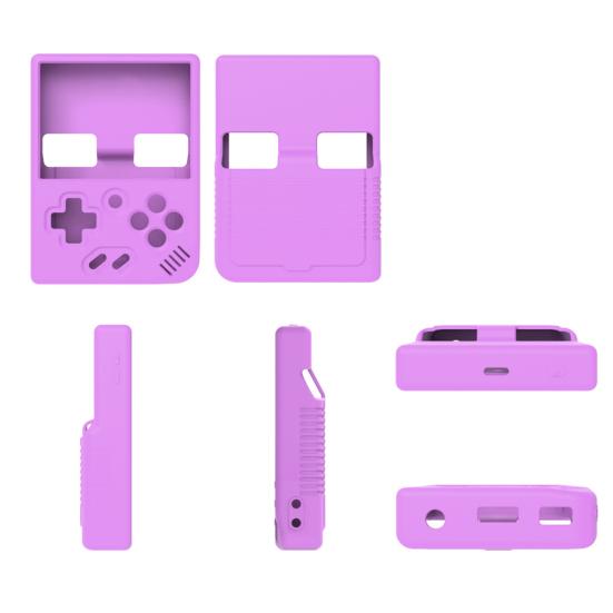 Защитный чехол для игровой консоли для Miyoo Mini Plus, силиконовый, с точным расположением отверстий, пылезащитный, противоударный, сплошной цвет, полное покрытие, водонепроницаемая защита