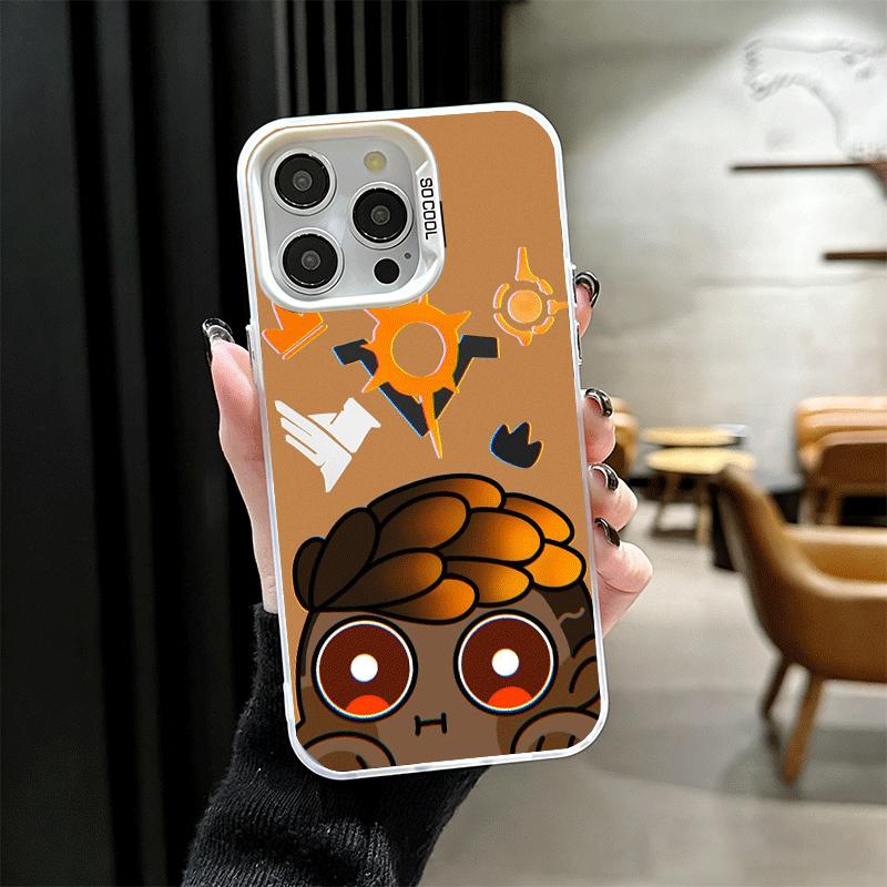 Милый мультяшный мягкий чехол для телефона V-Valorant для iPhone 15 16 17 Pro Max 17Air 16E 14 Plus 13 12 Mini Ударопрочный чехол Задняя крышка