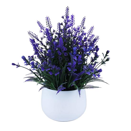 Искусственное растение бонсай, имитация лаванды, украшение для дома, свадебное украшение