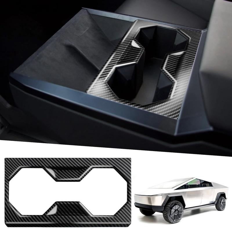 Center Console Cup Holder Trim Cover For Tesla Cybertruck 2024 Interior Accessories