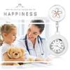 Nurse Watch with Silicone and Stretchable Cute Flower Nurse Quartz Pocket Nurse Accessories Perfect Gift for Nurses and Childcare Workers On Day Clip,