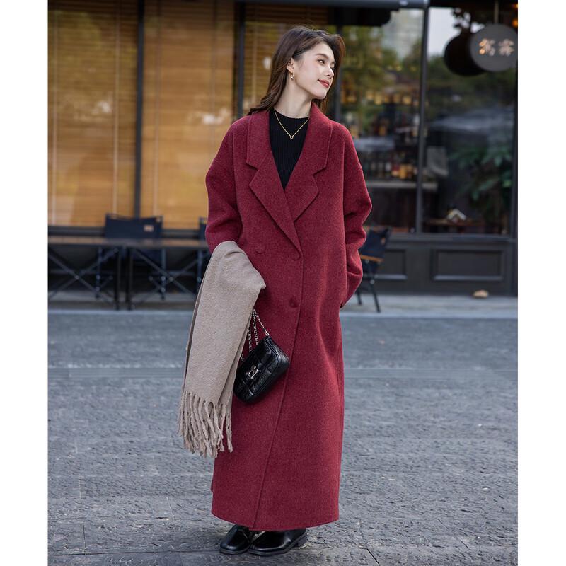 MOCANA Women's Wool Blend Long Coat MKNJD2795