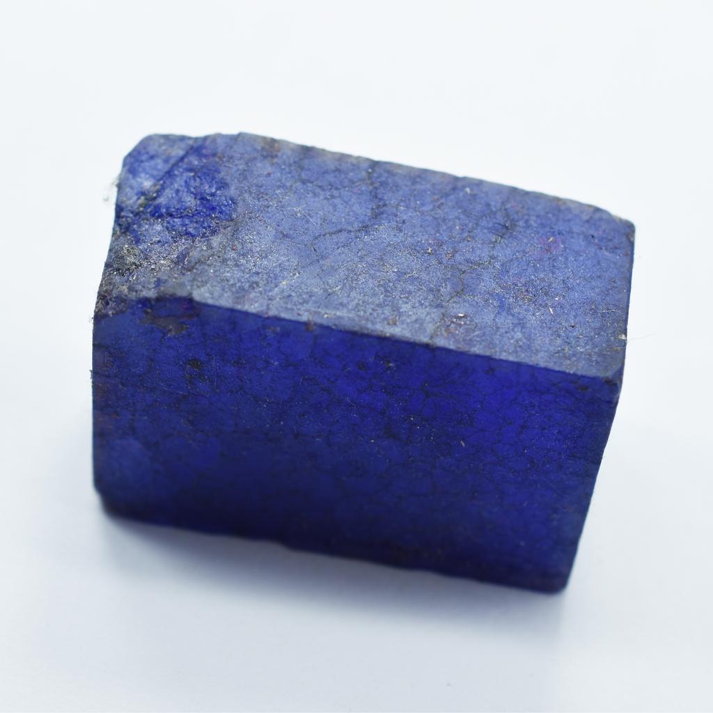 Raw Natural Blue Sapphire Stone 28 Ct Raw Rough Uncut CERTIFIED Huge Size