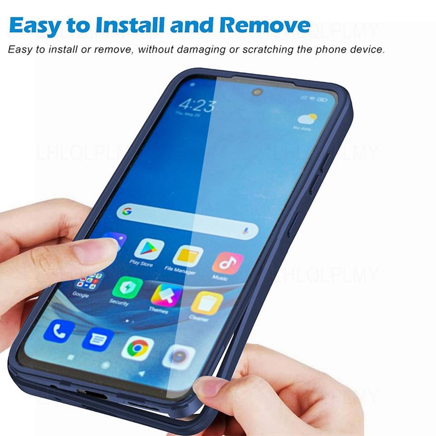 Противоударный чехол спереди и сзади для Xiaomi 13T Pro Redmi Note 13 12 Pro 5G 12C A1 A2 Plus 12S, чехол на 360 градусов