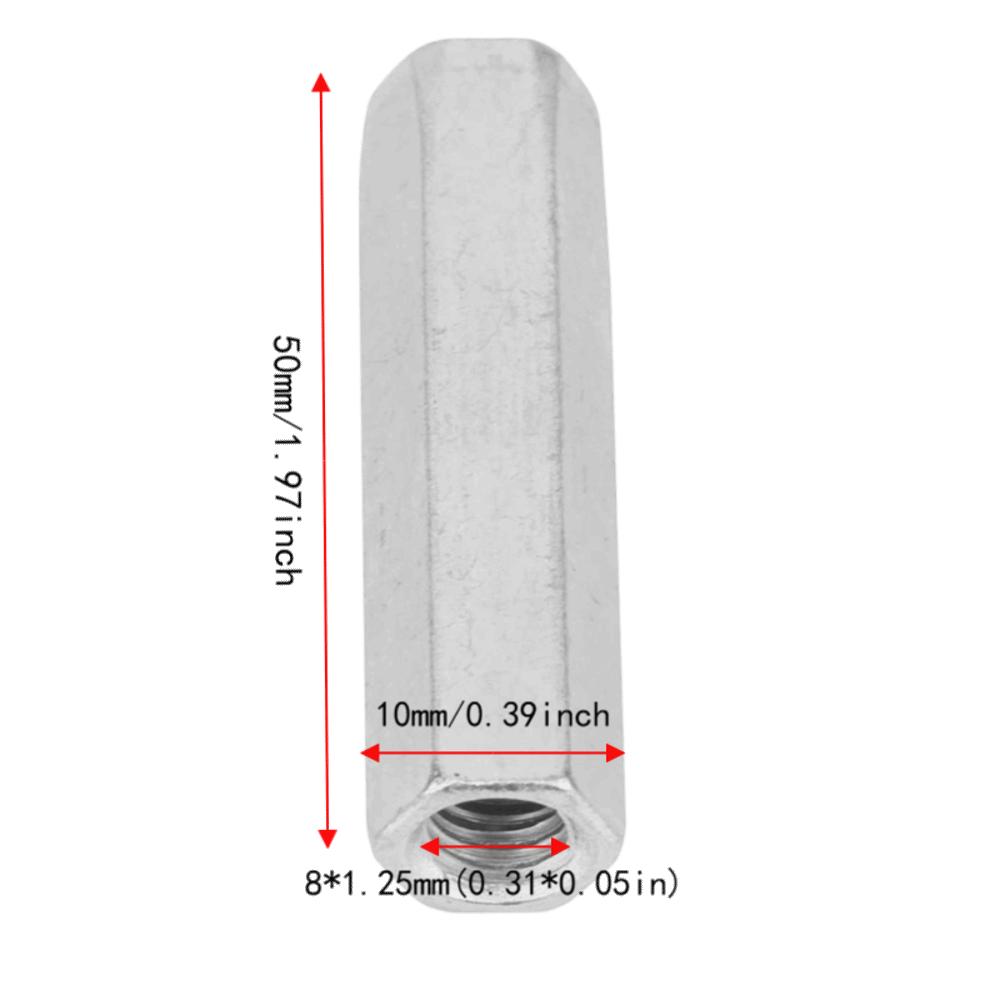 5pcs Coarse Threaded Rod Connector Fully Threaded Studding Fasteners  For Studding Connector