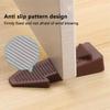 1Pcs Safety Rubber Door Stop Stoppers Block Wedge Doorstops Door Stopper Home Office Door Rear Retainer Anti-Collision Stop