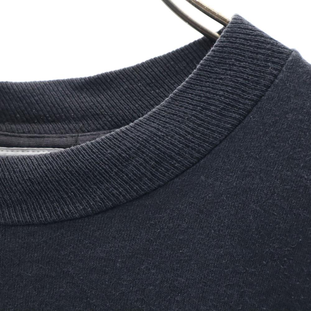 RENOMA 90-е Сделано во Франции Футболка с длинным рукавом с принтом мопса на спине Мужская Б/у