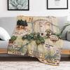 100 Acre Wood map Throw Blanket Lightweight Cozy Blanket for Bed Sofa