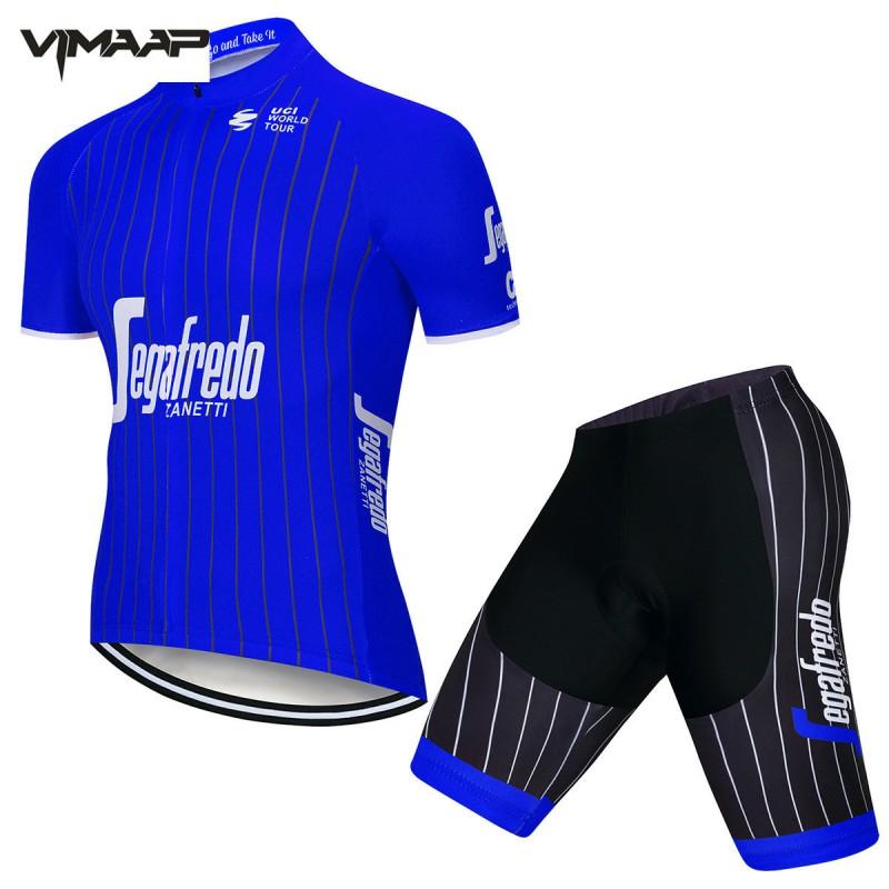 Mens Cycling Jersey Set Short Sleeve Breathable Mesh Bike Riding Top Road