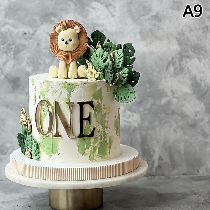 One Happy Birthday Cake Topper Acrylic Rose Gold One Cupcake Topper For Kids