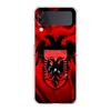 Phone Cover For Samsung Galaxy Z Flip 6 5 4 Case Transparent For Samsung Z Flip 3 Hard PC Foldable Shell Albania Passport Capas