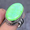 Кольцо из натурального зеленого триплетного опала, драгоценный камень, стерлинговое серебро 925 пробы, размер 9 s4P91