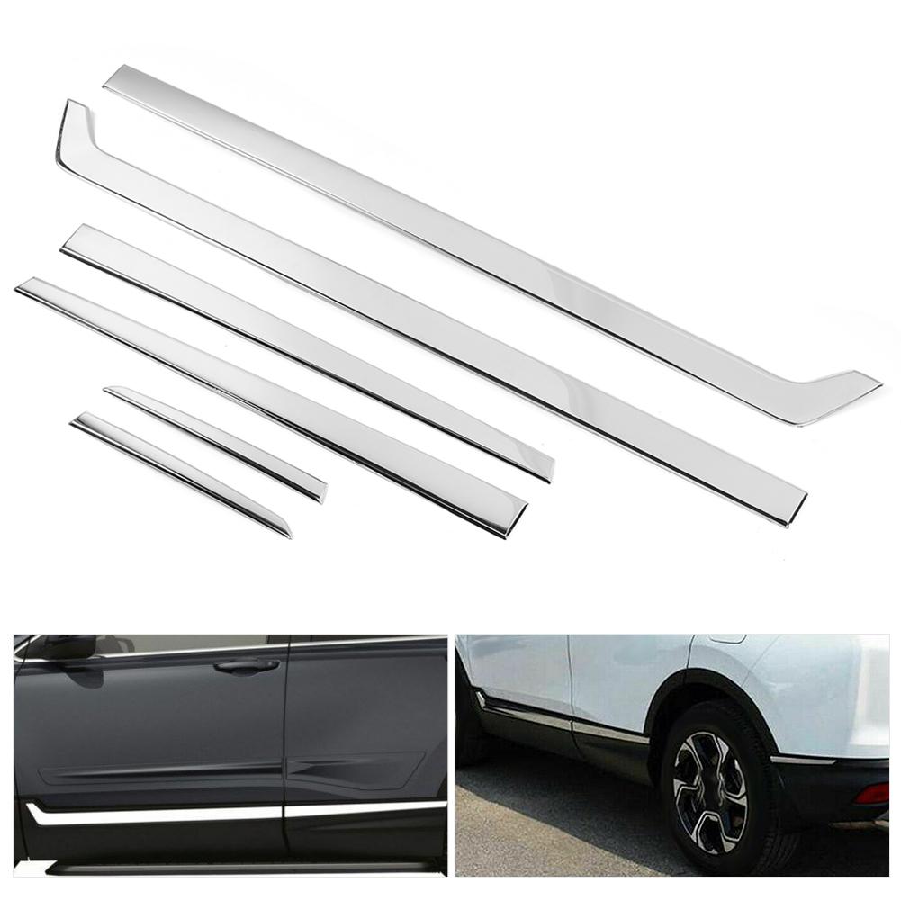 Body Side Door Moulding Trim Cover Stainless Steel Sticker Protector Fit for CRV 17‑20 Car Styling Body Side Sill