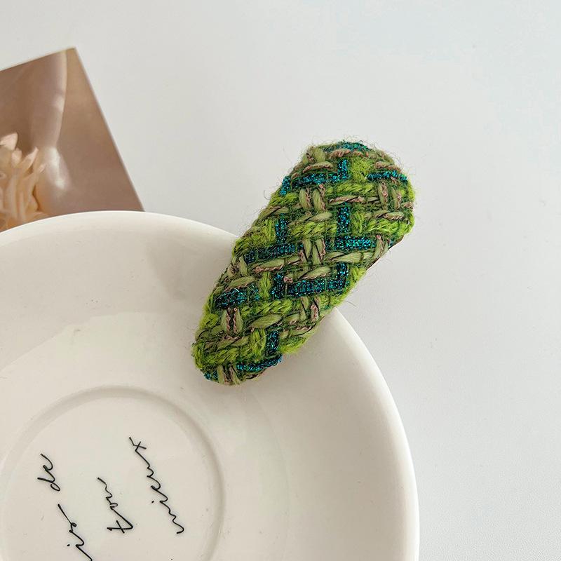 Заколки для волос, шерстяные длинные ретро-заколки в форме Bb, заколка с боковой заколкой, челка