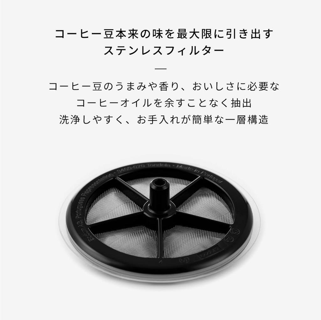 Bodum Coffee Maker Coffee Press BEAN French Press Iced Coffee Maker 1500ml Off White Stainless Steel Filter Glass Beaker Immersion Type Coffee Cold