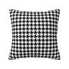 Custom Houndstooth Black And White Checkered Pillow Covers for Sofa Dogstooth Geometric Luxury Cushion Cover Soft Pillowcase