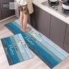 3D деревянная доска, набор кухонных ковриков 40x60 см, 40x120 см, 2 шт., коврик для коридора, длинный коврик для прихожей, коврик для туалета, коврик для ванной комнаты
