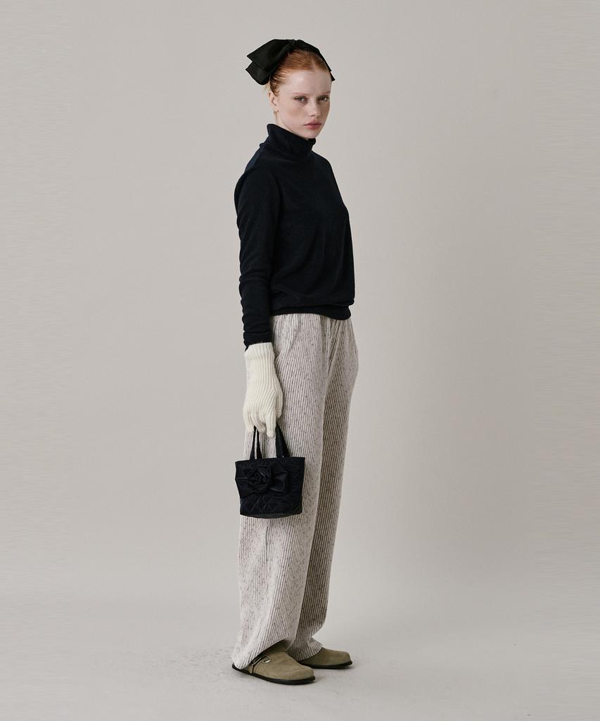 JUNEJUNE SPACE 24 Two Tone Velour Pants_Ivory (24 Two Tone Velour Pants_Ivory)